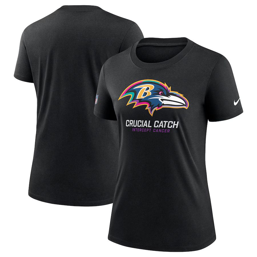 Women Baltimore Ravens 2024 Nike NFL black T shirts
